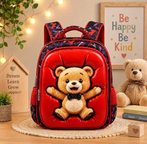 3D Puffy Cartoon Backpack School Bag for Kids