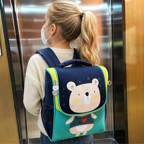 Kids Cartoon Flap School Backpack for Boys & Girls