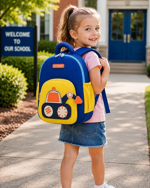 Kids Excavator Preschool School Bag | Construction JCB Backpack