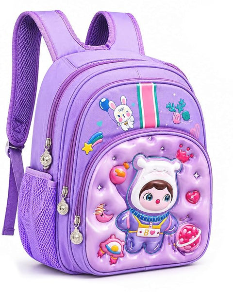Kids Backpack with 3D Cartoon Design