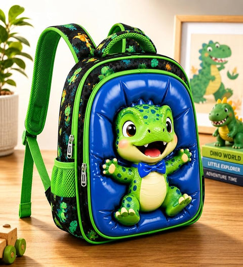 3D Puffy Cartoon Backpack School Bag for Kids