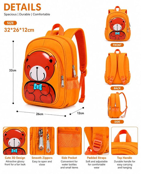 Cute 3D Animal Kids Backpack School Bag for Boys n Girls