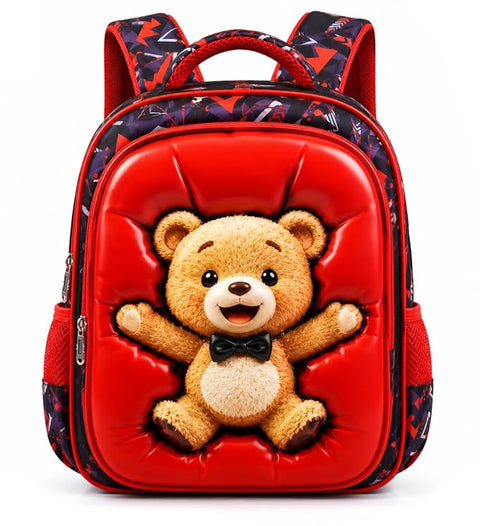 3D Puffy Cartoon Backpack School Bag for Kids