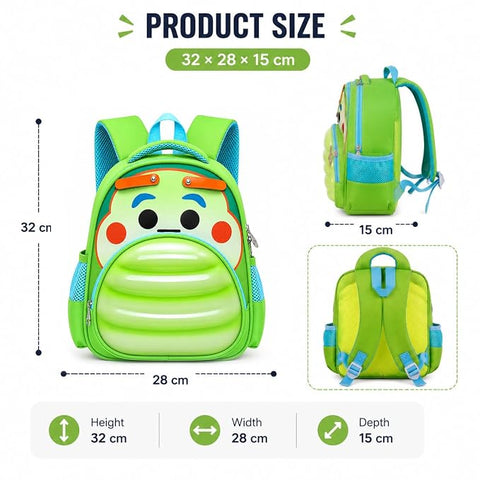 3D Cartoon School Bag Backpack for Kids