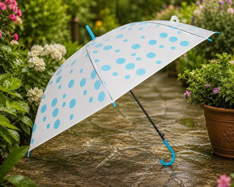 Classy Polka Dot Umbrella for Women & Girls