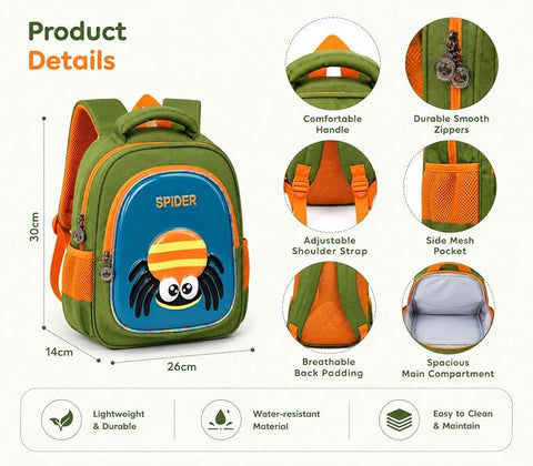 Hard Shell 3D Cartoon Kids School Bag