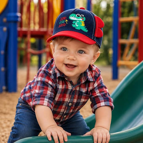 Cartoon Denim Cap for 1-12 Months Infant Baby Boy Girl