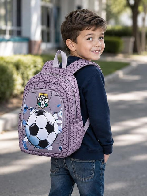 Kids Football School Bag Backpack for Boys