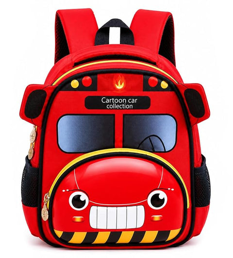Kids Red Car School Backpack
