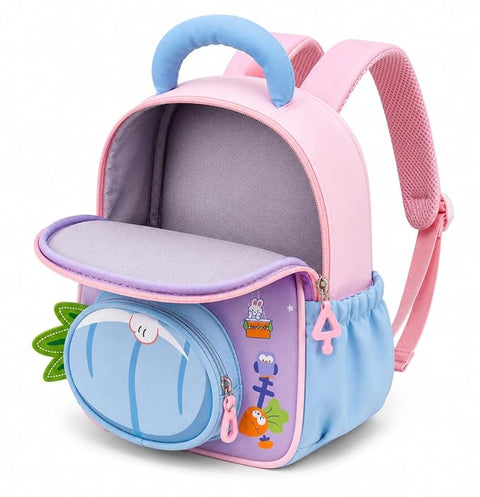 Bunny in Hot Air Balloon School Bag Backpack for Girls