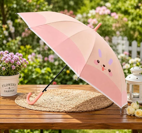 Cute Pastel Bunny Umbrella for Monsoon