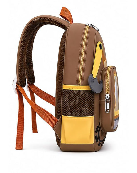 Kids Excavator Construction Vehicle School Bag