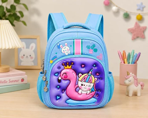 Kids Backpack with 3D Cartoon Design