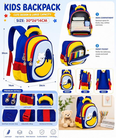 Kids Cute Moon Bear Preschool Bag