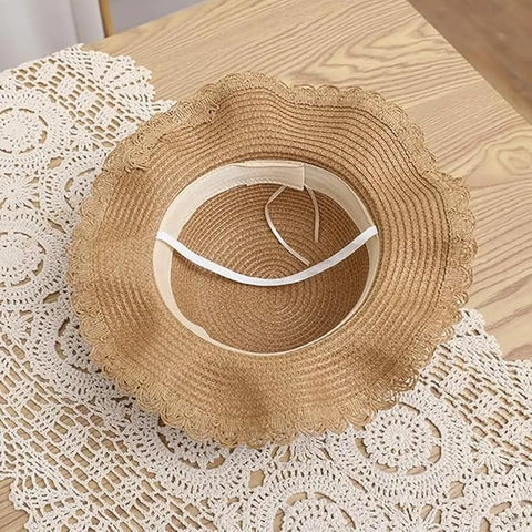 Sun Hat with Matching Sling Bag Combo For 2-8 Years Girls