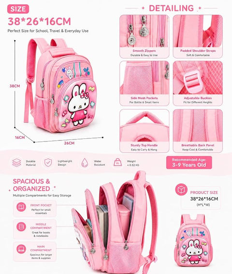 Kids Backpack with 3D Cartoon Design