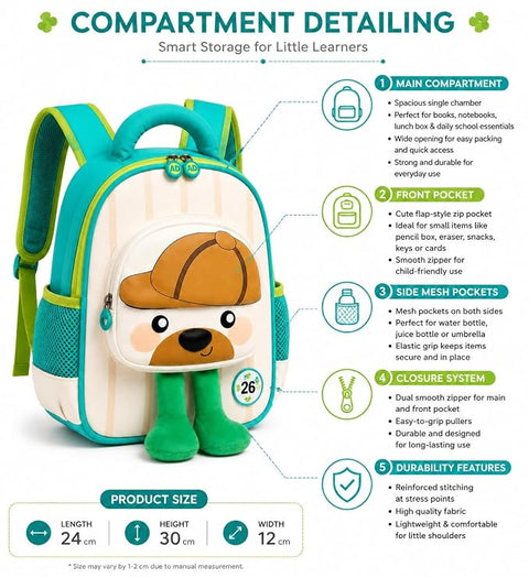 Kids Plush Toy School Bag Backpack for Boys n Girls