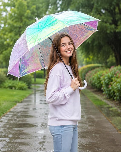 Prismatic Auto Open Stylish Rain Umbrella