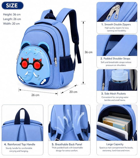 3D EVA Cartoon Animal School Bag Backpack for Boys n Girls