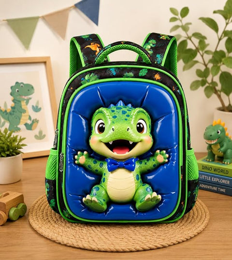 3D Puffy Cartoon Backpack School Bag for Kids