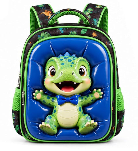 3D Puffy Cartoon Backpack School Bag for Kids