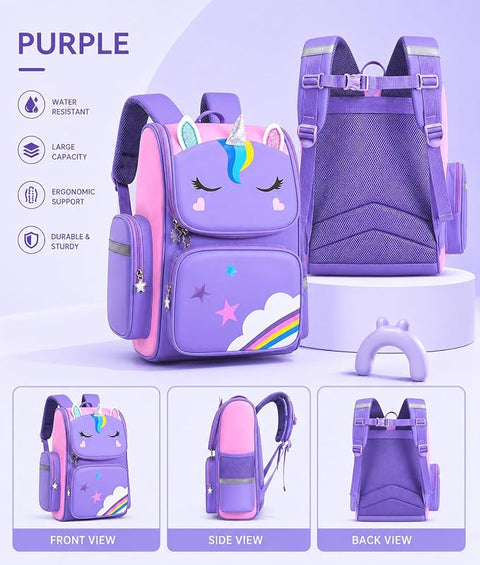 Girls Unicorn Backpack School Bag