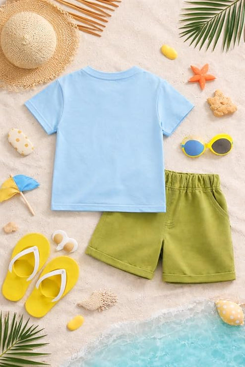 Boys Cartoon Otter Print Co-Ord Set