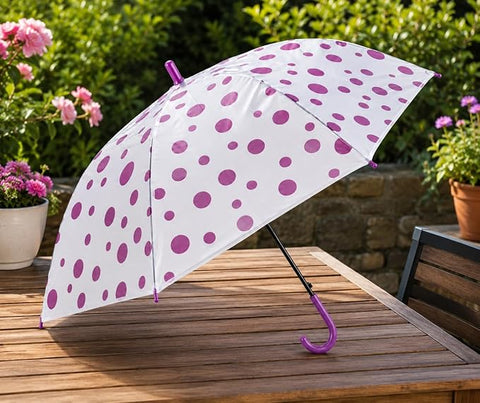 Classy Polka Dot Umbrella for Women & Girls