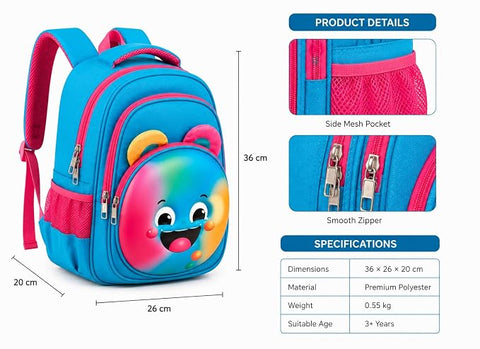 3D EVA Cartoon Animal School Bag Backpack for Boys n Girls