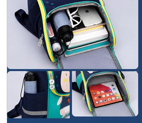 Kids Cartoon Flap School Backpack for Boys & Girls