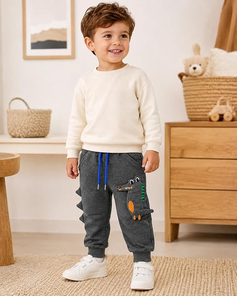 Winter Dino Joggers for Infant Boys n Girls