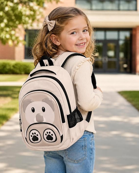 Kids 3D Bear School Backpack for Boys N Girls