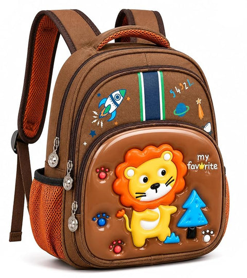 Kids 3D Cartoon School Bag with Multi Compartments & Pockets