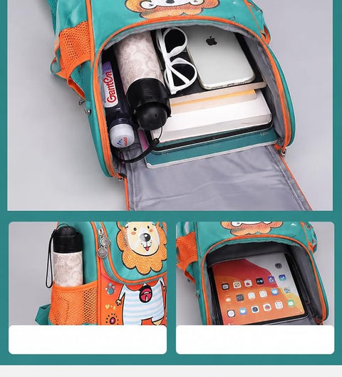 Kids Cartoon Flap School Backpack for Boys & Girls