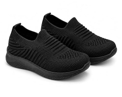 Kids No Lace Slip-On Casual Sneakers School Shoes
