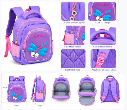 Hard Shell 3D Cartoon Kids School Bag