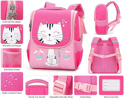 Kids Cartoon Flap School Backpack for Boys & Girls