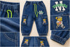 Denim Cargo Joggers for Infant Toddler Baby Boy n Girl