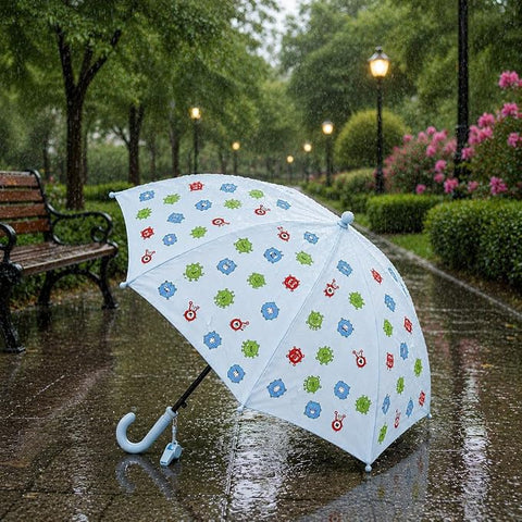 Kids Monster Colour Changing Magic Umbrella with Whistle
