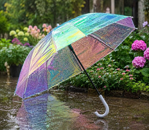 Prismatic Auto Open Stylish Rain Umbrella