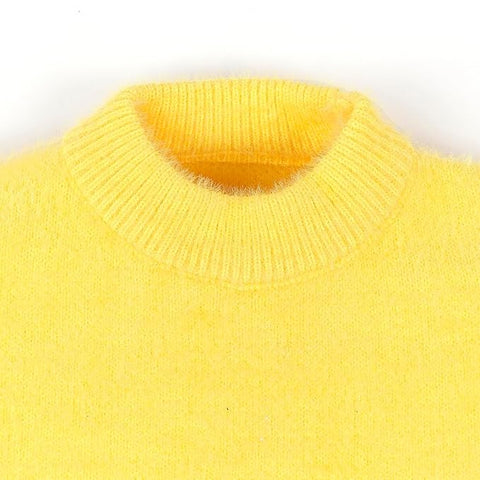 Kid's Bear Cartoon Soft Fur Woolen Winter Sweater Pullover for Boys & Girls
