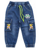 Denim Cargo Joggers for Infant Toddler Baby Boy n Girl