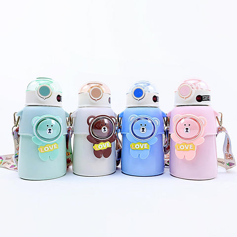 Kids Vacuum Insulated Stainless Steel Thermos Flask Water Bottle-550Ml