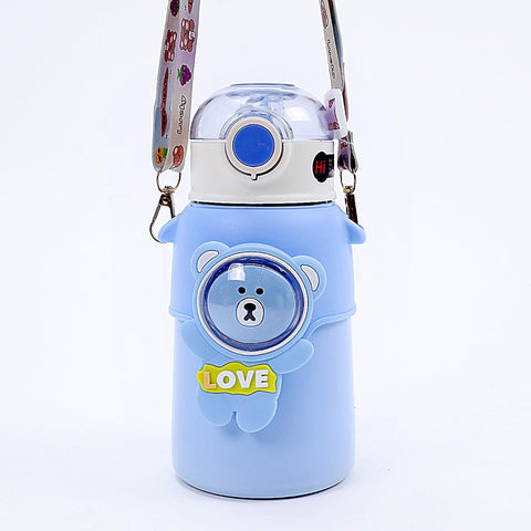 Kids Vacuum Insulated Stainless Steel Thermos Flask Water Bottle-550Ml