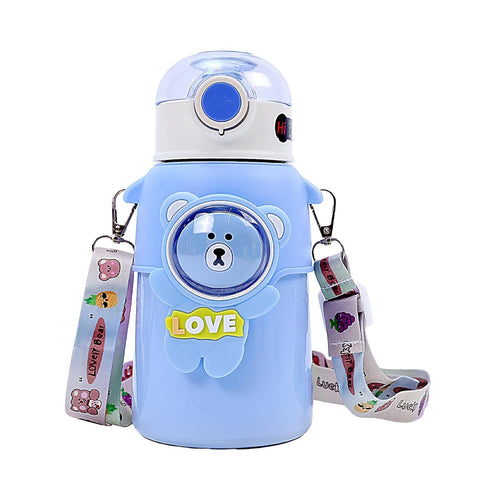 Kids Vacuum Insulated Stainless Steel Thermos Flask Water Bottle-550Ml
