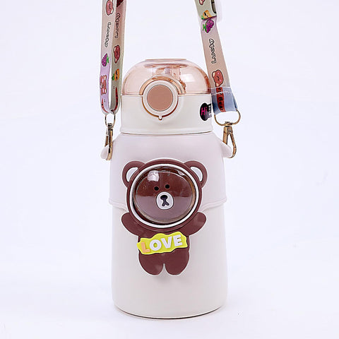 Kids Vacuum Insulated Stainless Steel Thermos Flask Water Bottle-550Ml