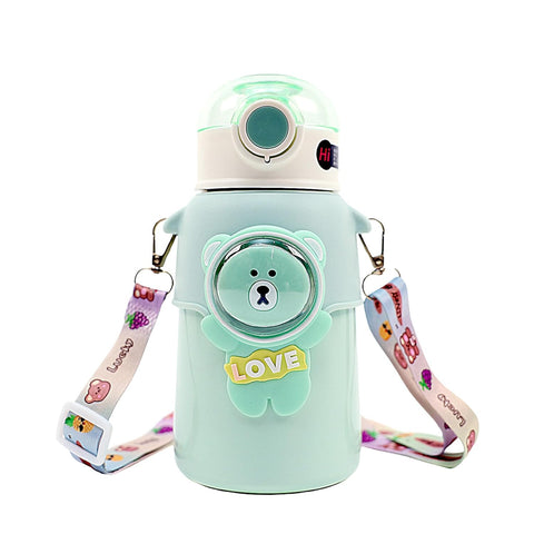 Kids Vacuum Insulated Stainless Steel Thermos Flask Water Bottle-550Ml