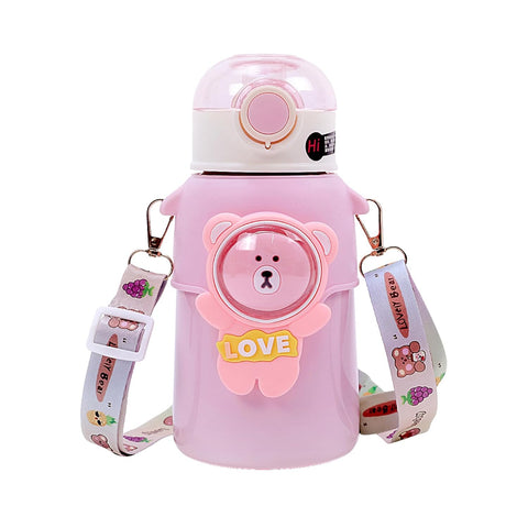 Kids Vacuum Insulated Stainless Steel Thermos Flask Water Bottle-550Ml