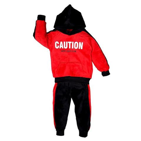 Kids Winter Warm Pull-over Sweatshirt Hoodie & Pajama Set
