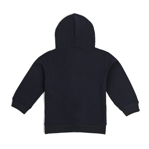 Jungle Print Pre-Winter Cotton Front Open Zipper Sweatshirt Hoodie for Kids